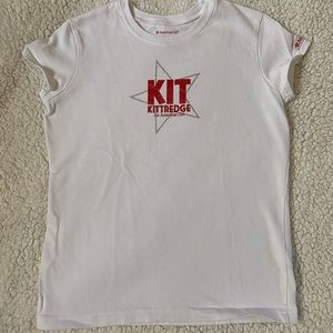 American Girl White Kit Kittredge Tee Sz L